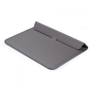 2v1 Puzdro s magnetom a stojanom z ekokože pre Apple MacBook Pro 16" (2021,M1 Pro) - šedé