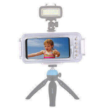 Vodotesné puzdro na profesionálne potápanie a šnorchlovanie až do 45 metrov pre iPhone 14 Pro - biele