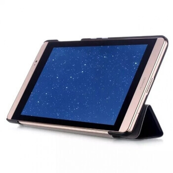 2v1 Smart flip cover + zadný plastový ochranný kryt pre Huawei MatePad Pro (MRX-W09) - čierny