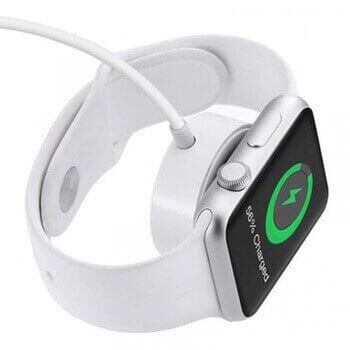Magnetická bezdrôtová nabíjačka pre Apple Watch biela