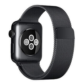 Elegantný kovový pásik pre chytré hodinky Apple Watch SE 40 mm (2022) - čierny