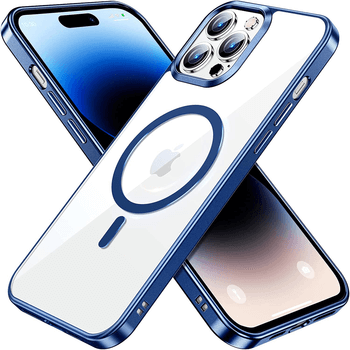 MagSafe silikonový kryt pre Apple iPhone 14 - tmavo modrý
