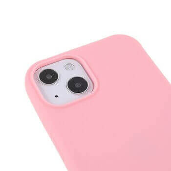 Gumový ochranný kryt so šnúrkou na krk pre Apple iPhone SE (2022) - svetlo ružový