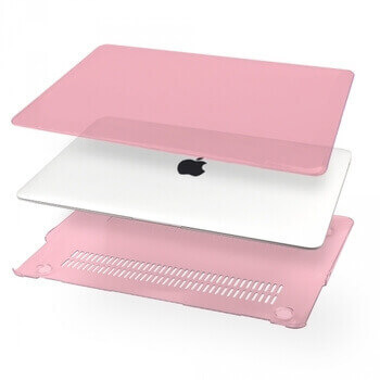 Plastový ochranný obal pre Apple MacBook Pro 13,3" (2022,M2) - svetlo ružový