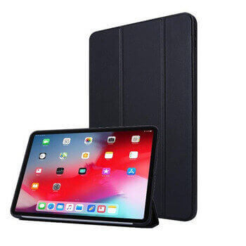 2v1 Smart flip cover + zadný silikónový ochranný obal pre Apple iPad Pro 12,9" 2022 (6.generace) - čierny