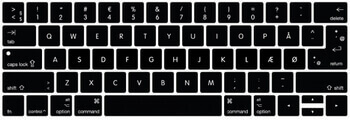 Silikónový ochranný obal na klávesnici EÚ verzia pre Apple MacBook Pro 14" (2023, M2 Pro, M2 ) - čierny