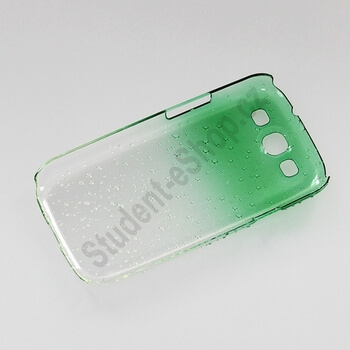 3D Plastový ochranný kryt pre Samsung Galaxy S3 III i9300 - zelený