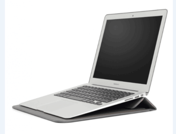 2v1 Puzdro s magnetom a stojanom z ekokože pre Apple MacBook Pro 16" (2023, M2 Pro, M2 Max) - čierne