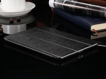 2v1 Smart flip cover + zadný plastový ochranný kryt pre Apple iPad mini 1. 2. 3. generace - čierny