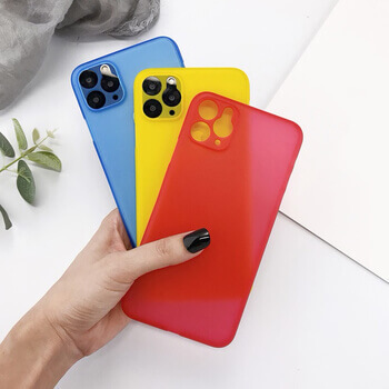 Ultratenký plastový kryt pre Apple iPhone 13 Pro Max - tmavo modrý