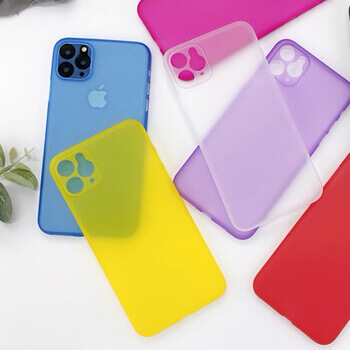 Ultratenký plastový kryt pre Apple iPhone 13 Pro Max - tmavo modrý