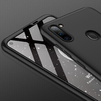 Ochranný 360 ° celotelový plastový kryt pre Samsung Galaxy A14 4G A145R - modrý