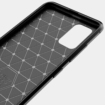 Ochranný silikónový obal karbón pre Samsung Galaxy A14 5G A146P - čierny