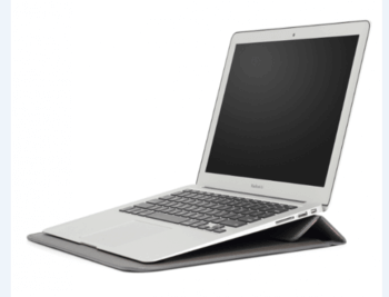 2v1 Puzdro s magnetom a stojanom z ekokože pre Apple MacBook Air 15,3" (2023, M2) - čierne