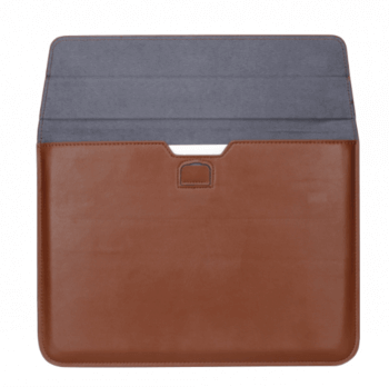 2v1 Puzdro s magnetom a stojanom z ekokože pre Apple MacBook Air 15,3" (2023, M2) - čierne