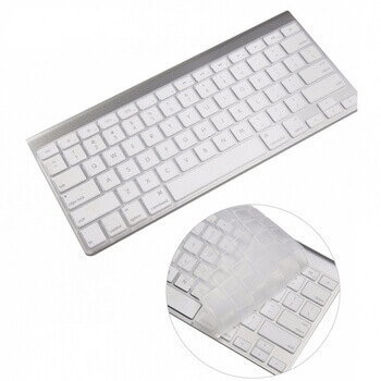 Silikónový ochranný obal na klávesnici EÚ verzia pre Apple MacBook Air 15,3" (2023, M2) - priehľadný