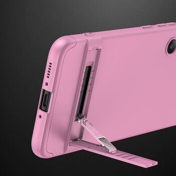 Ochranný 360 ° celotelový plastový kryt pre Samsung Galaxy A54 5G - ružový