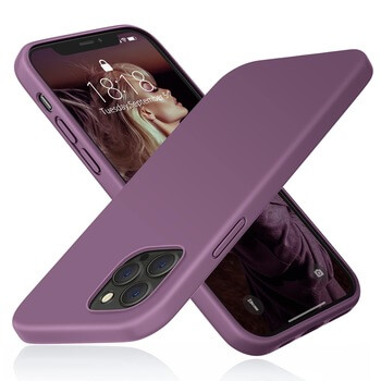 Extrapevný silikónový ochranný kryt pre Apple iPhone 14 Pro Max - fialový