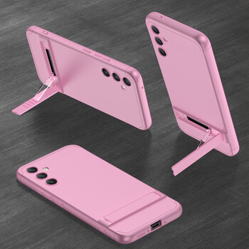 Ochranný 360 ° celotelový plastový kryt pre Xiaomi Redmi Note 12 4G - ružový