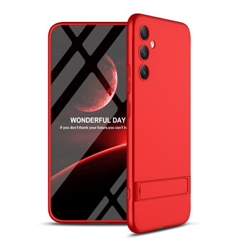 Ochranný 360 ° celotelový plastový kryt pre Xiaomi Redmi Note 12 4G - červený