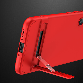 Ochranný 360 ° celotelový plastový kryt pre Xiaomi Redmi Note 12 4G - červený
