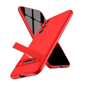 Ochranný 360 ° celotelový plastový kryt pre Xiaomi Redmi Note 12 4G - červený