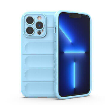 Protišmykový silikónový ochranný kryt pre Apple iPhone SE (2022) - svetlo modrý