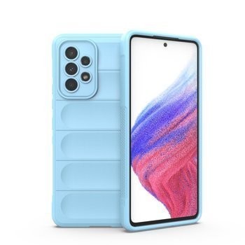 Protišmykový silikónový ochranný kryt pre Samsung Galaxy A53 5G - svetlo modrý