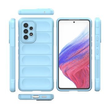 Protišmykový silikónový ochranný kryt pre Samsung Galaxy A53 5G - svetlo modrý