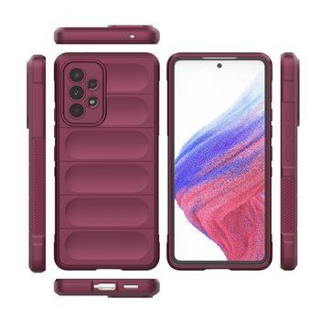 Protišmykový silikónový ochranný kryt pre Samsung Galaxy A52 A525F - Vínový