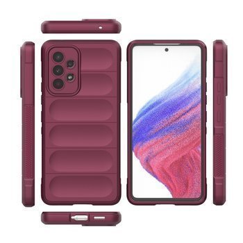 Protišmykový silikónový ochranný kryt pre Samsung Galaxy S23 5G - Vínový