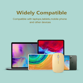 Bezdrôtová dobíjacia myš - biela