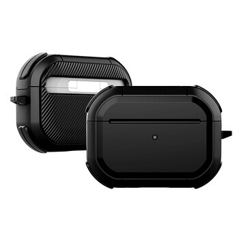 Extra odolné ochranné puzdro pre Apple AirPods Pro (1.generace) - čierne
