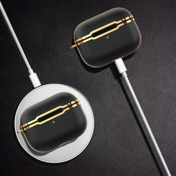 Luxusné ochranné puzdro pre Apple AirPods 1.generace (2016) - tmavo modré