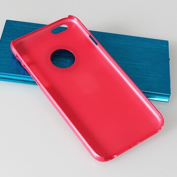 Plastový ochranný obal sa trblietky Apple iPhone 6/6S - tmavo ružový
