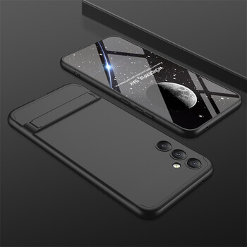 Ochranný 360 ° celotelový plastový kryt pre Xiaomi Redmi 10C - čierny