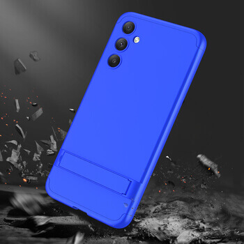Ochranný 360 ° celotelový plastový kryt pre Xiaomi Redmi 10C - modrý