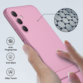 Ochranný 360 ° celotelový plastový kryt pre Xiaomi Redmi 10C - ružový