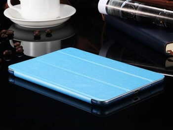 2v1 Smart flip cover + zadný plastový ochranný kryt pre Apple iPad mini (4. generace) - modrý