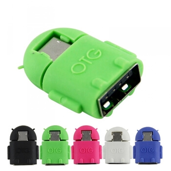 USB OTG prepojovací redukcia Android pre Micro USB - biely