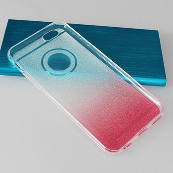 Silikónový ochranný obal s trblietkami pre Apple iPhone 6/6S - ružový