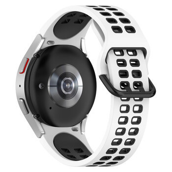 Športový silikónový remienok pre chytré hodinky Samsung Galaxy Watch 6 Classic 47 mm - čierny