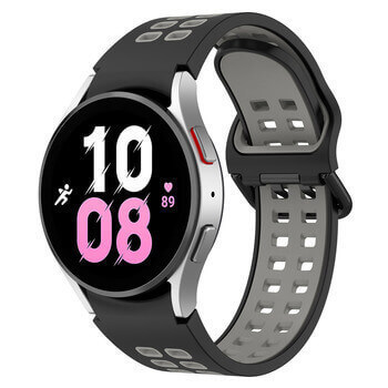 Sportovní silikonový řemínek pro chytré hodinky Samsung Galaxy Watch 5 44 mm - šedý