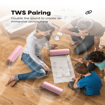 Bezdrôtový reproduktor s LED osvetlením - čierny