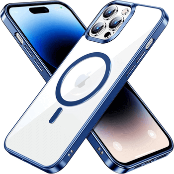 MagSafe silikonový kryt pre Apple iPhone 15 Pro - tmavo modrý