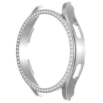 Luxusný ochranný kryt so sklom pre Samsung Galaxy Watch 6 44 mm - strieborný