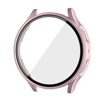 Ochranný kryt se sklem pro Samsung Galaxy Watch 6 44 mm - svetlo ružový