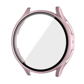Ochranný kryt se sklem pro Samsung Galaxy Watch 6 40 mm - svetlo ružový