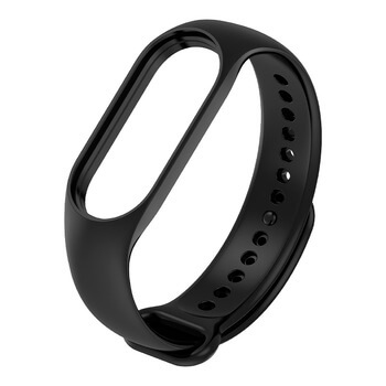 Silikónový remienok pre chytré hodinky Xiaomi Mi Band 3 - čierny