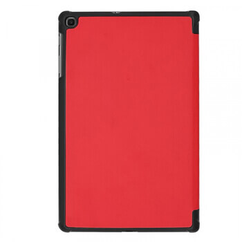 2v1 Smart flip cover + zadný plastový ochranný kryt pre Lenovo Tab M10 Plus (3.generace) - červený